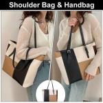 STY Ladies Shoulder Bag Women Handbags Tote Bag Contrast color Bag